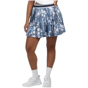 JOHNNY WAS Floral Printed Pleated Tennis Skirt